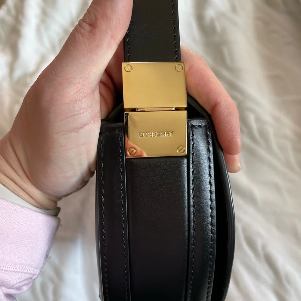 Authentic Burberry Small Leather Olympia Bag - Picture 10 of 16